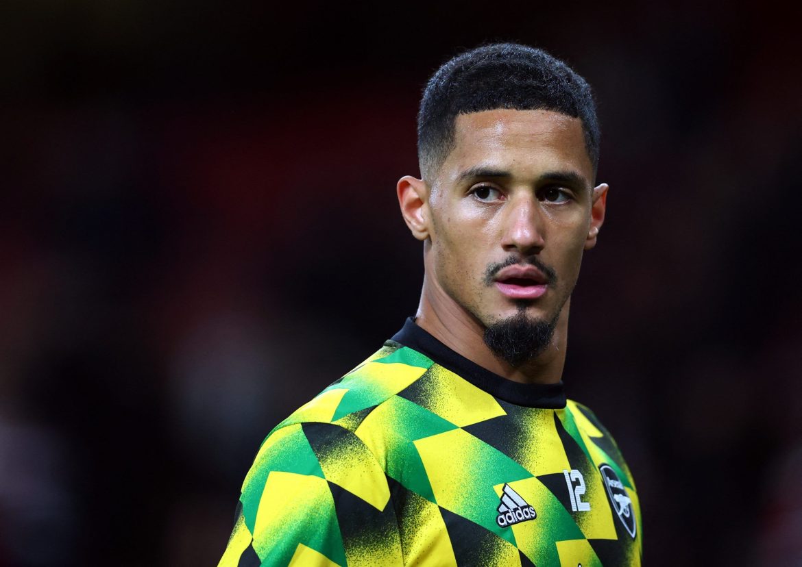 Arsenal: William Saliba out for ‘several weeks’